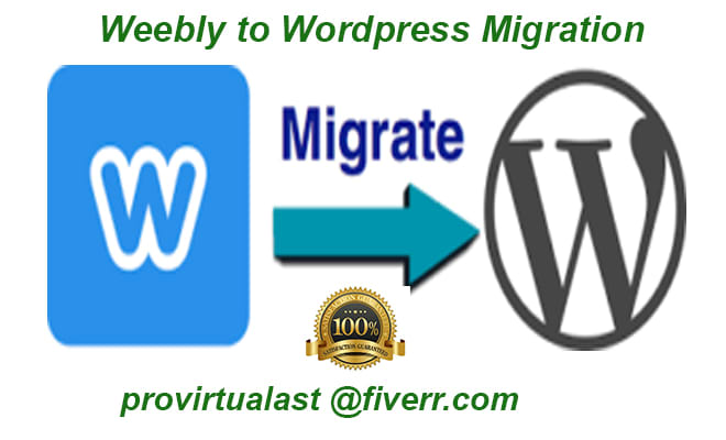 I will properly move your weebly web content to wordpress