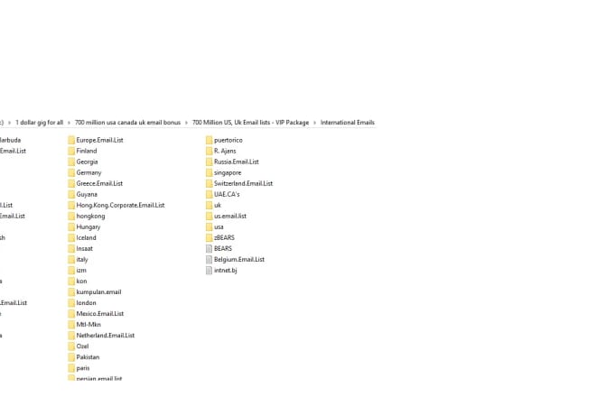 I will provide 1 billion nd 700 million email addresses