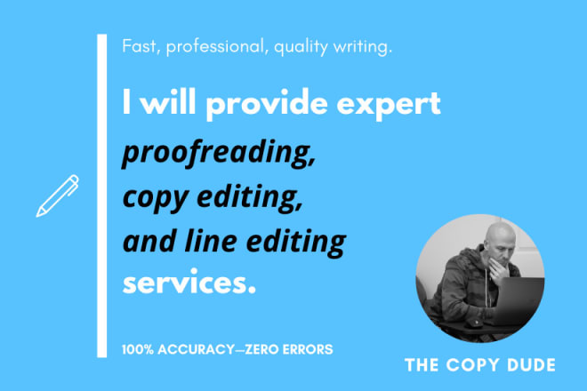I will provide expert proofreading services