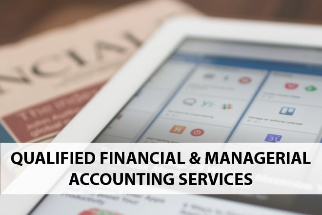 I will provide financial and managerial accounting services