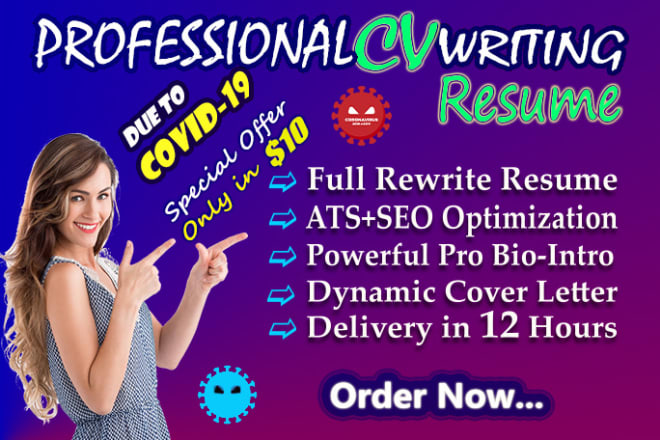 I will provide professional resume writing service, CV writing