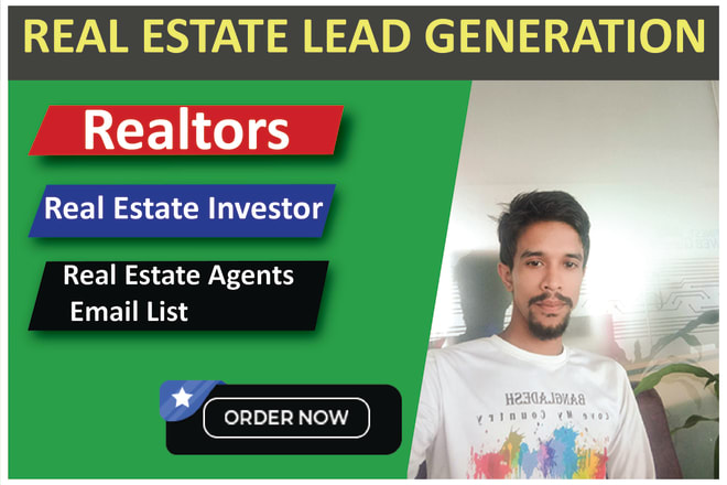 I will provide real estate investor realtors and real estate agents email list
