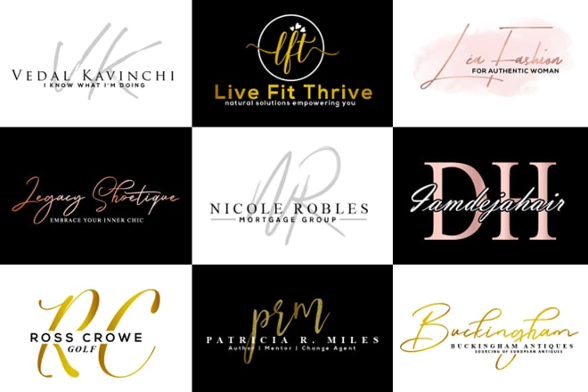 I will quality best luxury signature logo with initials
