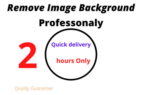 I will remove background from image high quality