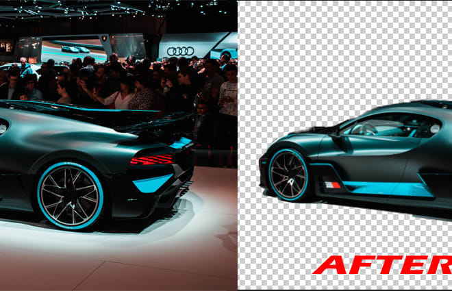I will remove background from image professionally in 30 minute