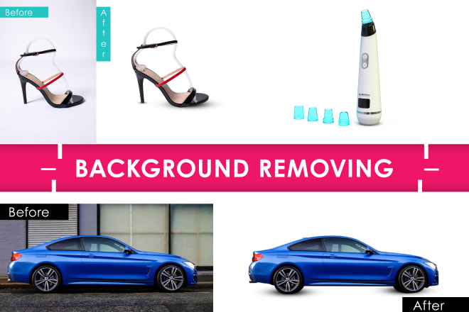 I will remove the background and retouch your images