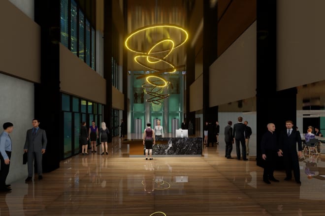 I will render interior and exterior, residential and commercial buildings