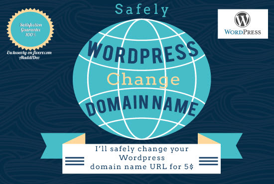 I will safely change your domain name URL