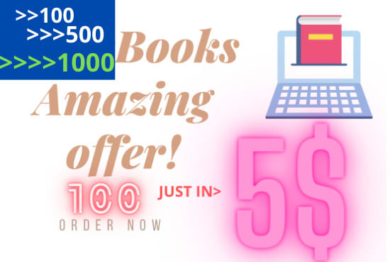 I will send u ebooks with a resale license