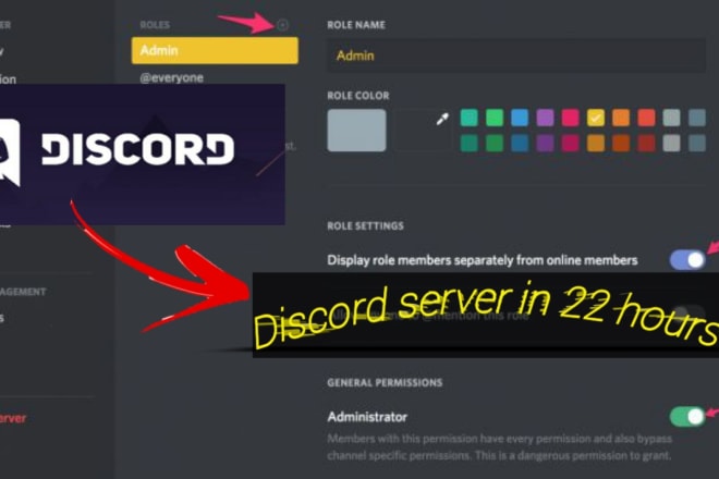 I will set up your new or existing community discord server
