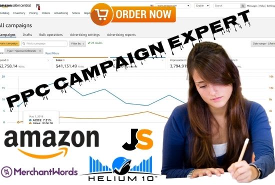 I will setup amazon PPC campaign, amazon PPC management, PPC ads campaign,sponsored ads