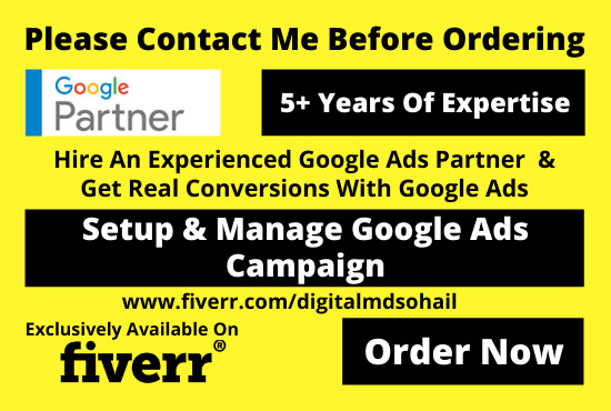 I will setup and manage google ads campaign