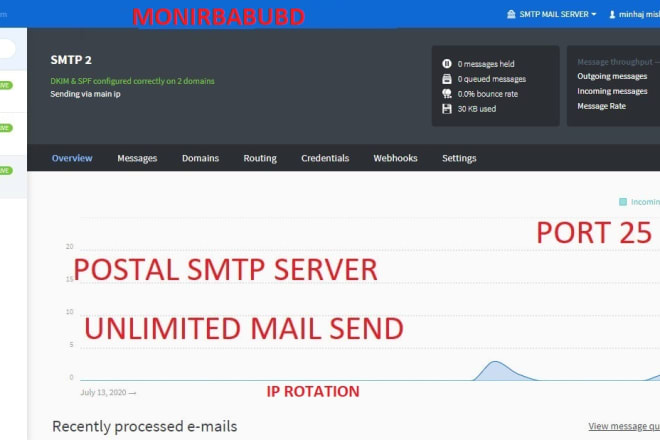I will setup unlimited postal smtp and mautic automotion system for bulk mail service