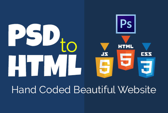 I will slice psd to html responsive web with bootstrap,html5,css3