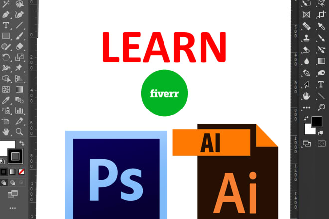 I will teach you adobe photoshop, adobe illustrator