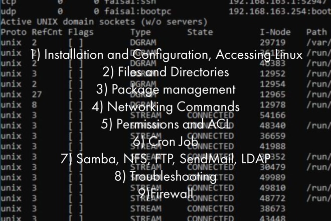I will teach you linux for 10 USD