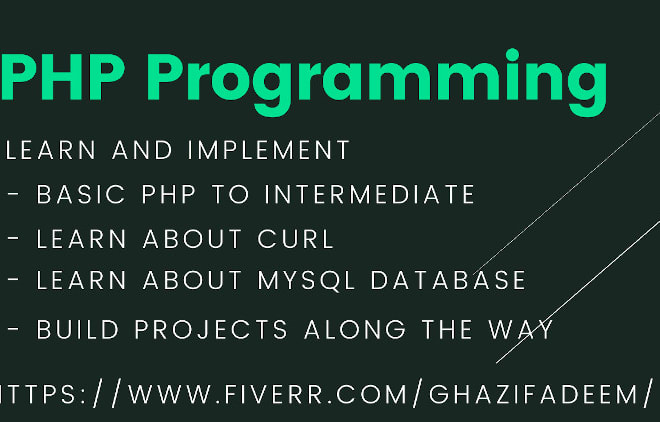 I will teach you PHP programming
