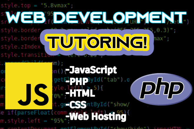 I will teach you web development skills 1 on 1