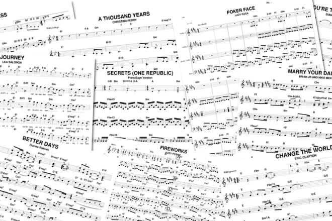 I will transcribe 60 seconds of your favorite music