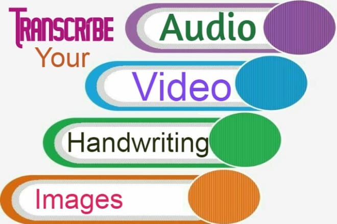 I will transcribe your audio video and other typing jobs
