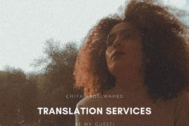 I will translate english to french or translate french to english, french translation