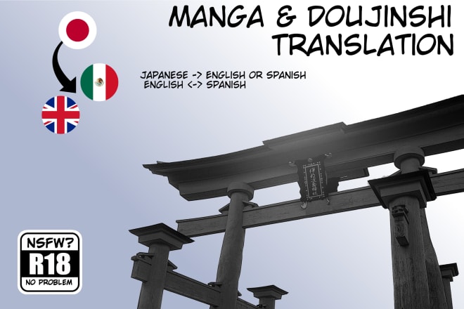 I will translate your manga or doujinshi to english or spanish