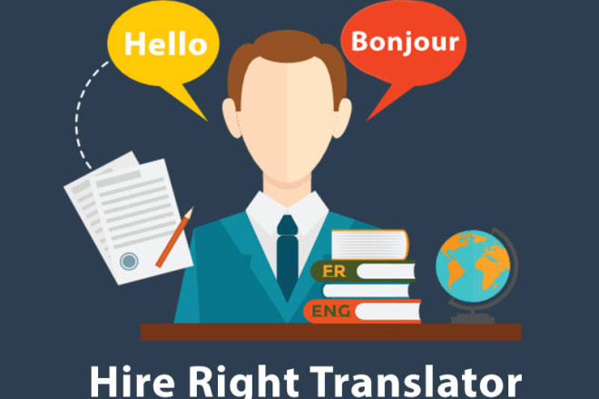 I will translating all of your needs