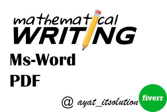I will type your maths word document in 24hours