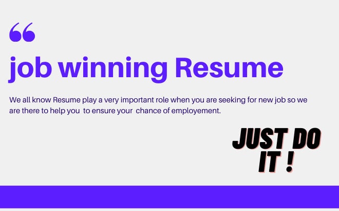 I will use my HR expertise to create job winning resume, cv