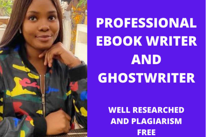 I will write 10,000 words ebook as your ebook writer and ghost writer