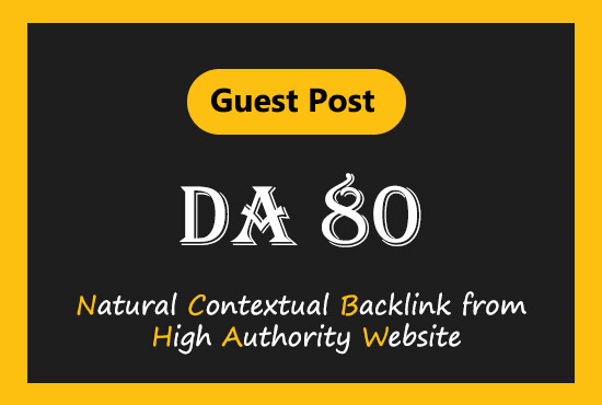 I will write and guest post in high da 80 site traffic 348k