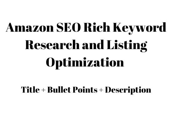 I will write complete amazon list copywrite with extensive and global keyword research