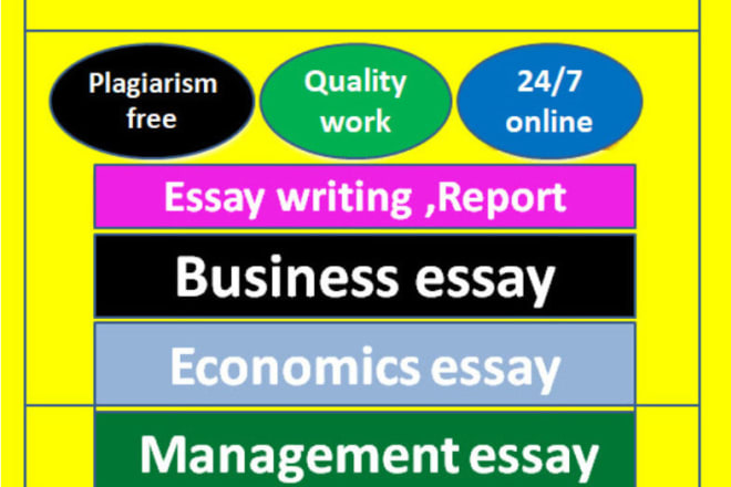 I will write essays,articles in business,economics and ethics