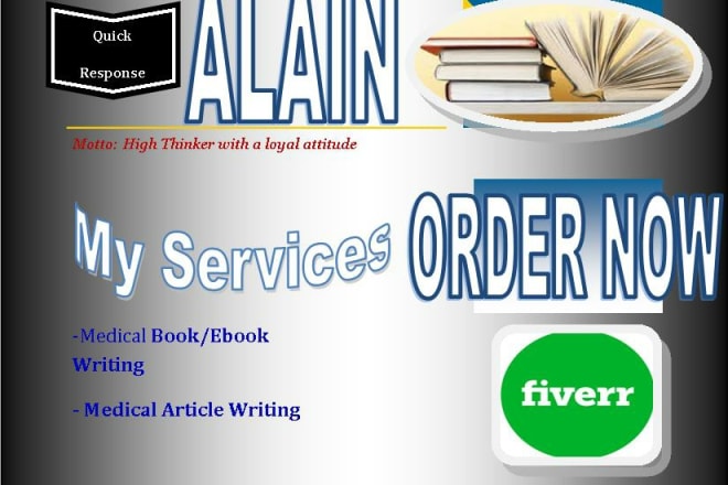 I will write medical and pharmaceutical articles