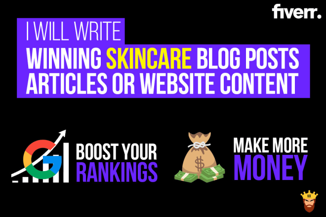I will write premium skincare blog post, article or website content