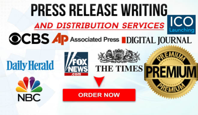 I will write press release with press release distribution