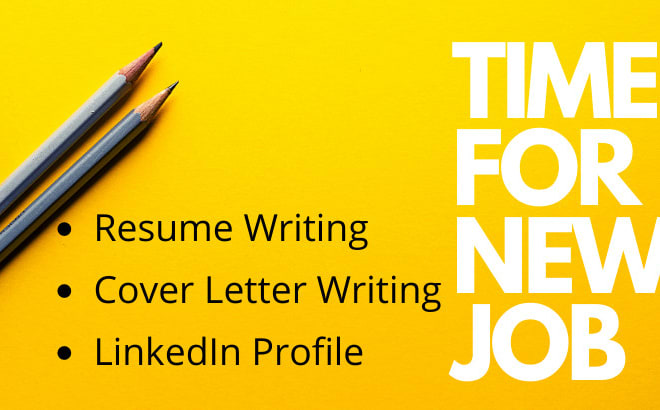 I will write resume and cover letter that confirms job