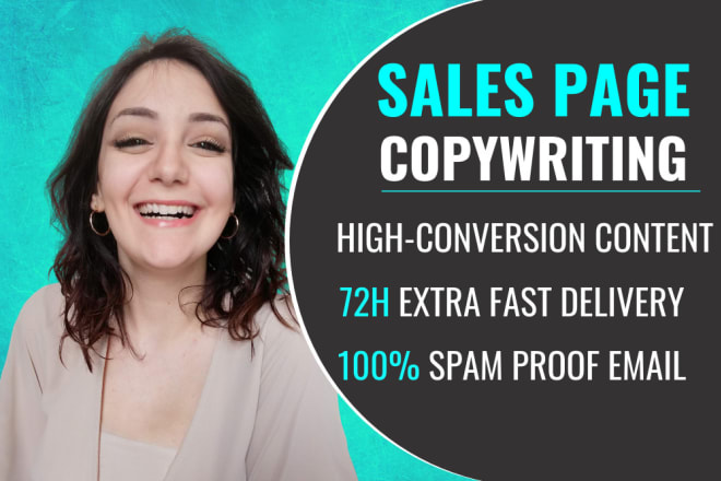 I will write sales copy for landing pages, sales pages, and funnels