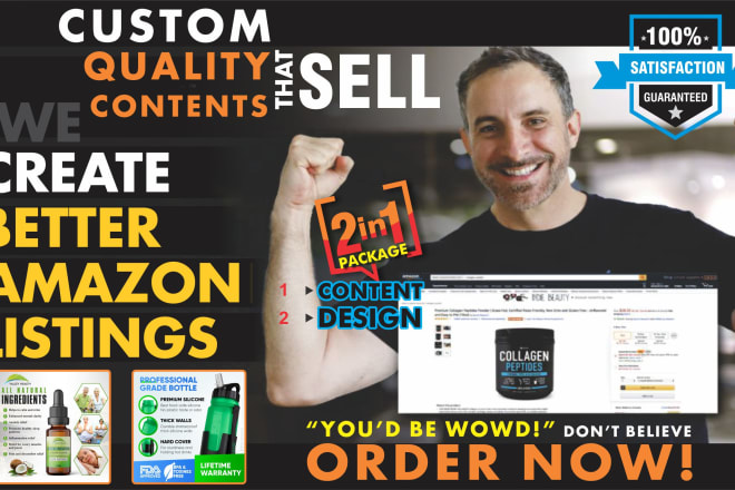 I will write SEO fba amazon product listing and graphics design