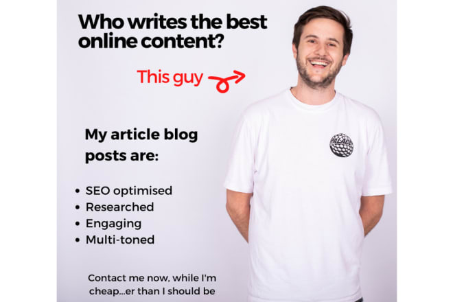 I will write SEO optimised posts and blogs for your website