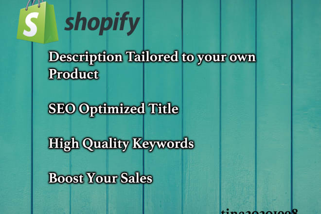I will write SEO optimized product descriptions for your store
