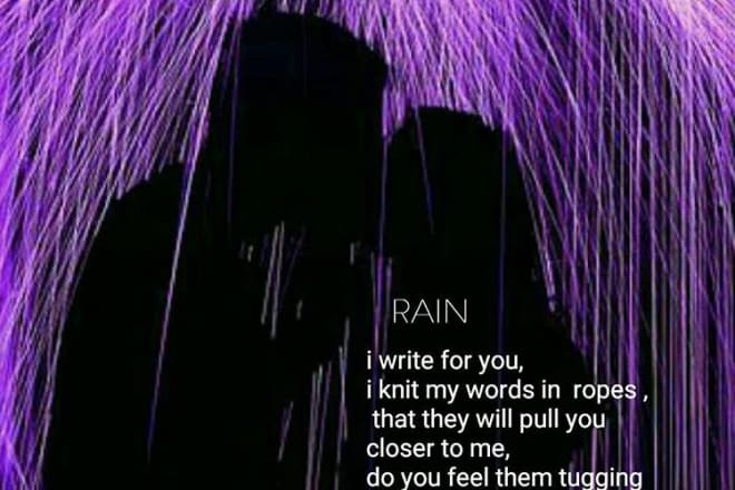 I will write you a poem or note for someone special