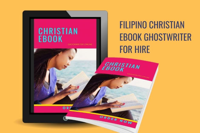 I will write your christian niche ebook in english or filipino