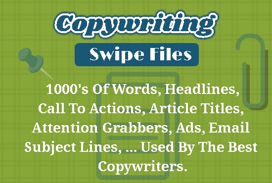 I will 999 pages of internet marketing content, copywriting swipe files