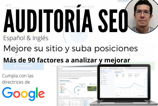 I will auditoria SEO para mejorar tu sitio web y rankear en google