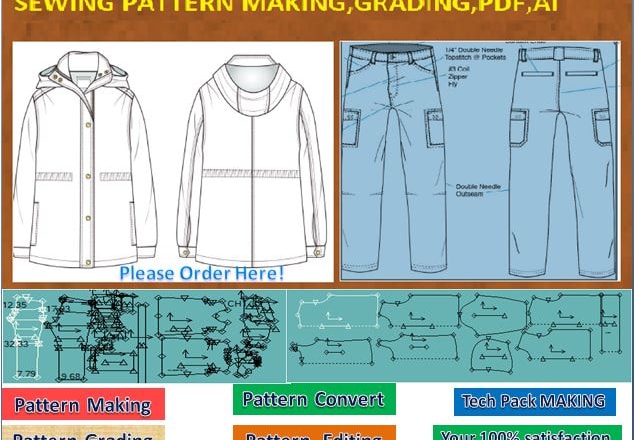 I will be sewing pattern making maker for your project
