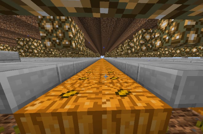 I will build a pumpkin farm in hypixel skyblock