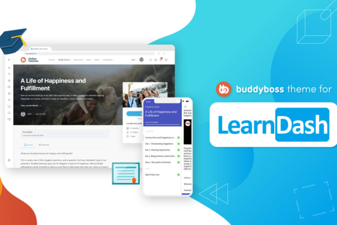 I will build a wordpress lms on learndash and buddyboss theme