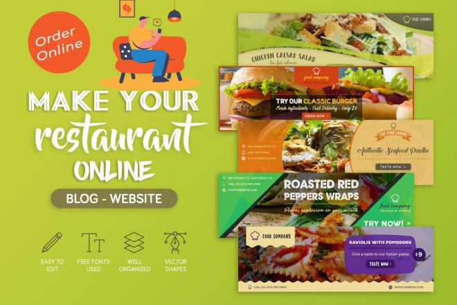 I will build wordpress restaurant website with online order system