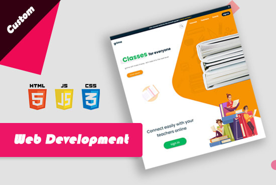 I will code custom html, css and javascript